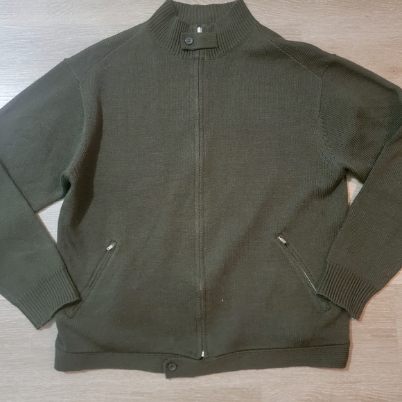 Stussy Rare Army Green Vintage Sweater. - Picture 2 of 9